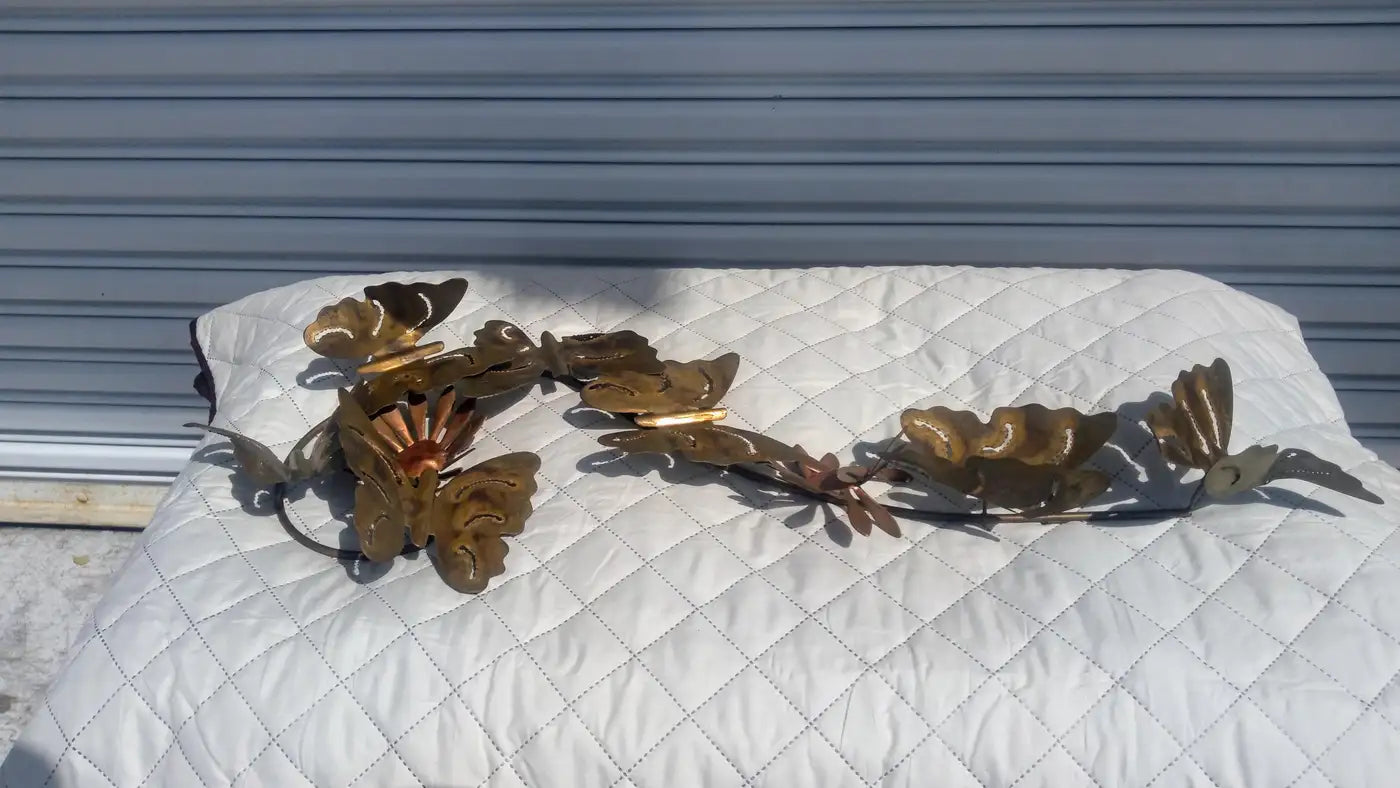 Curtis Jere Style Brass and Metal Wall Sculpture