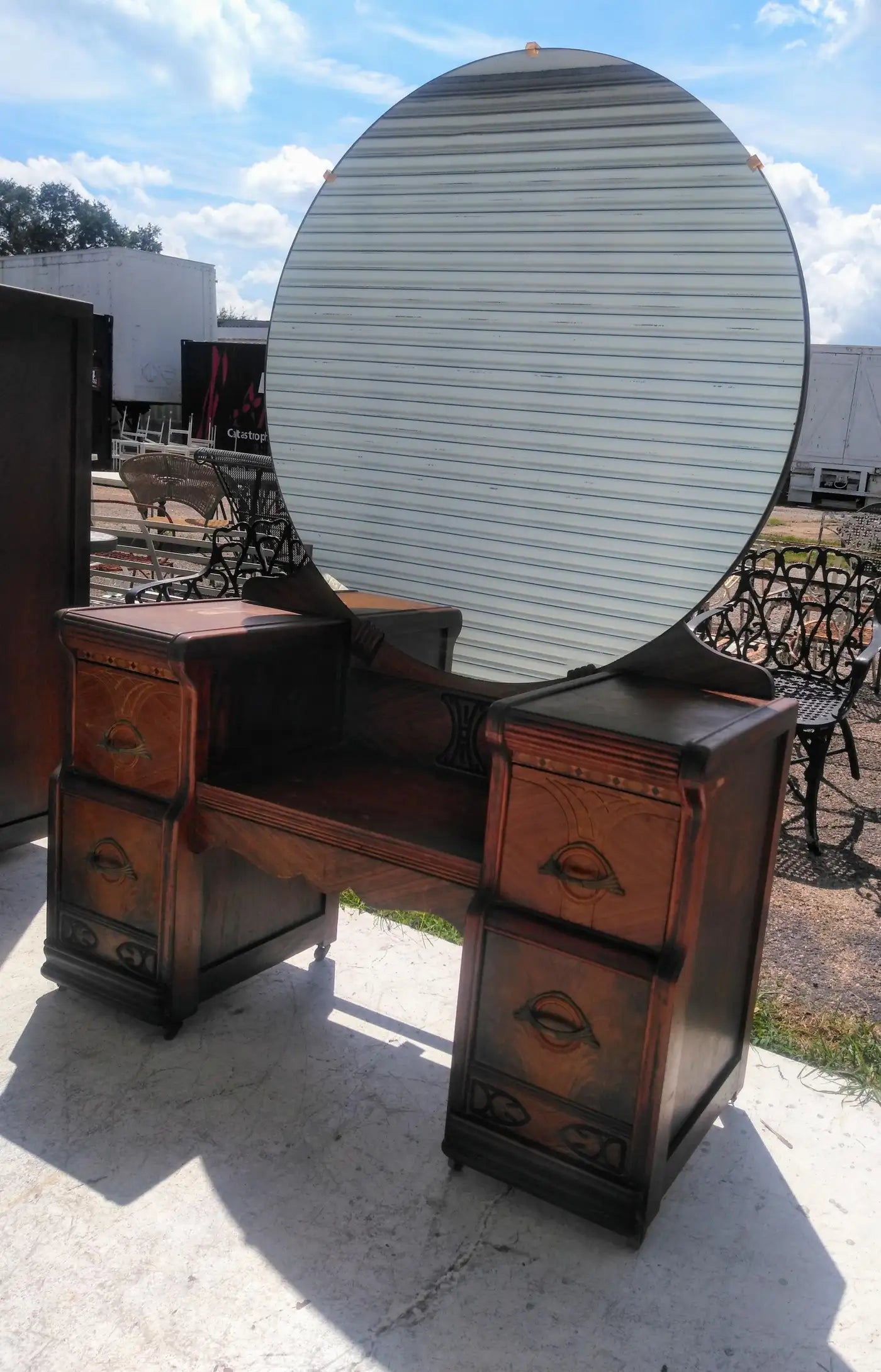 Art Deco Waterfall Front Chest of Drawers