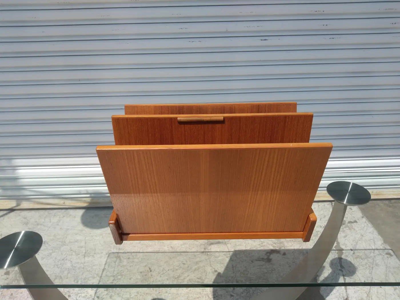 Mid Century Danish Teak Magazine Rack