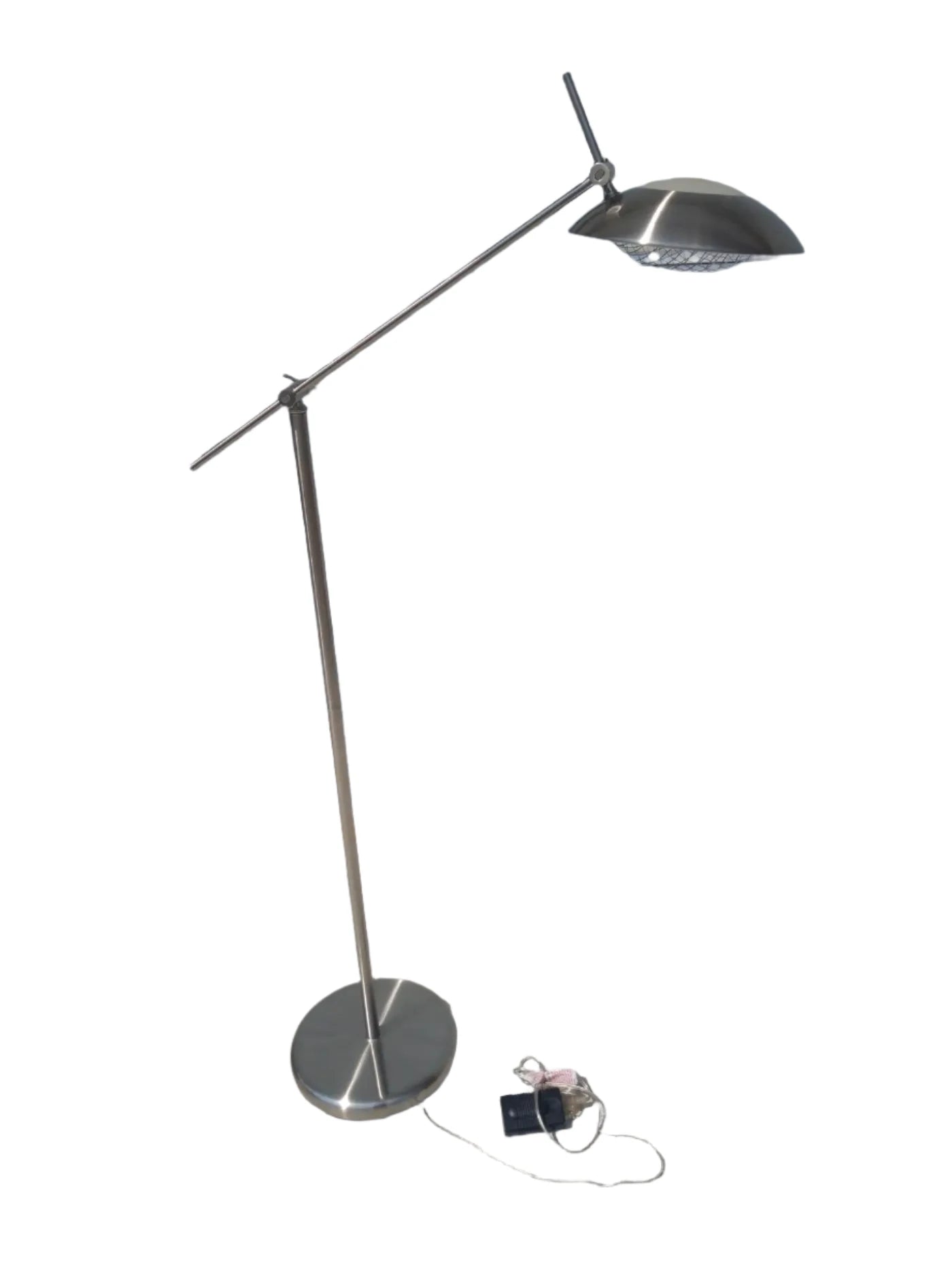 Modern Brushed Nickel Adjustable Floor Lamp