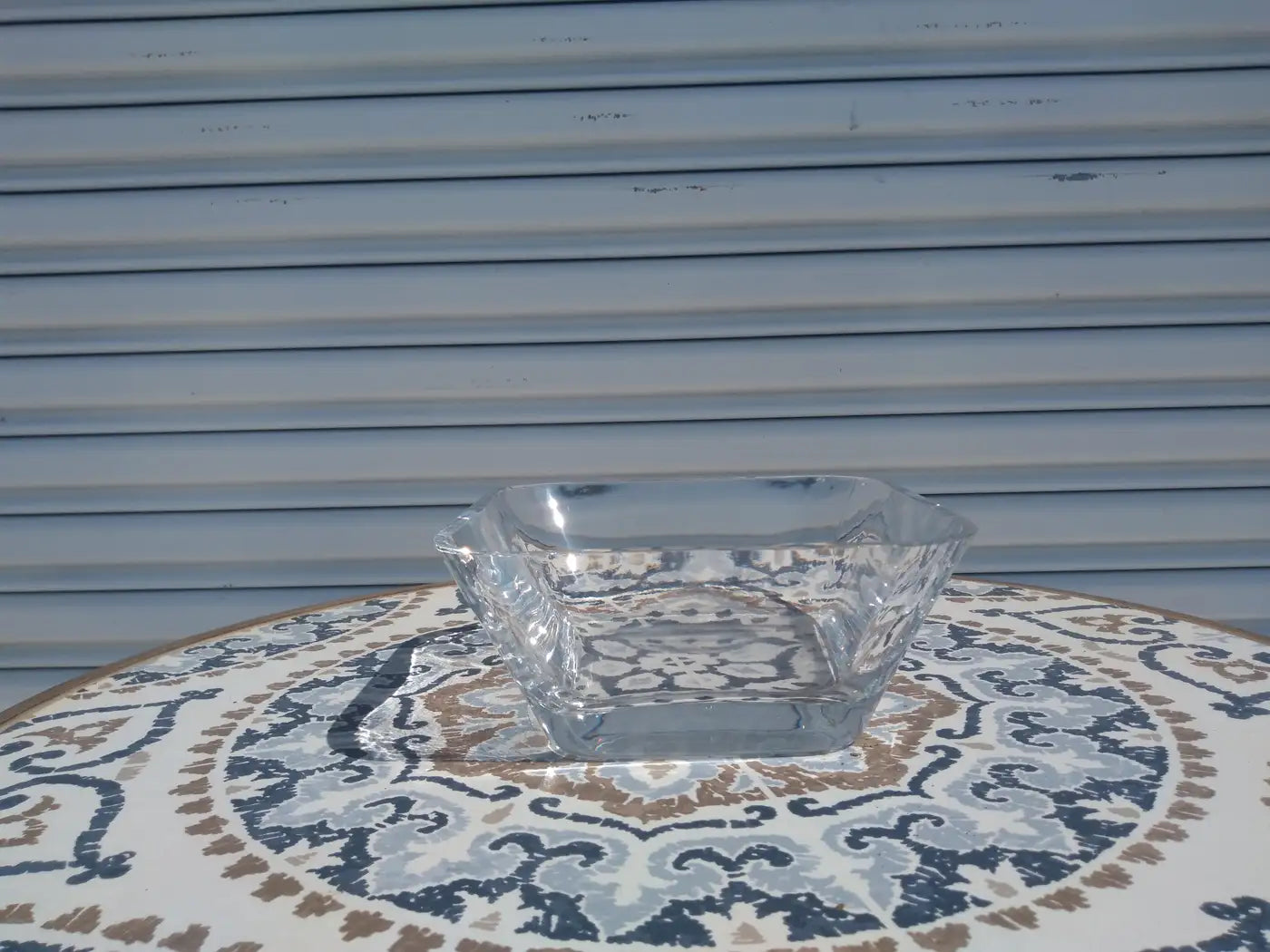 Heavy Crystal Square Shaped Bowl