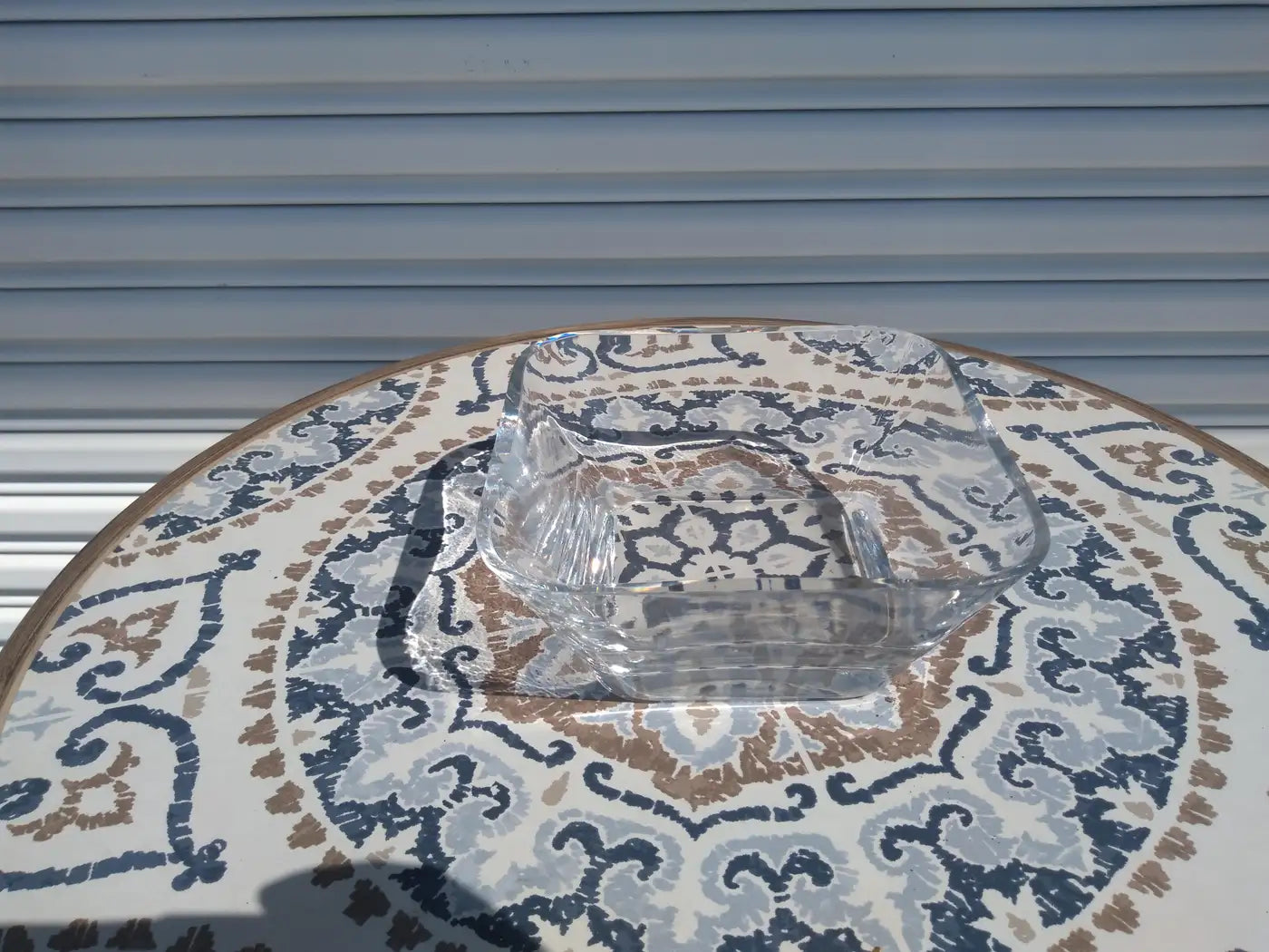 Heavy Crystal Square Shaped Bowl