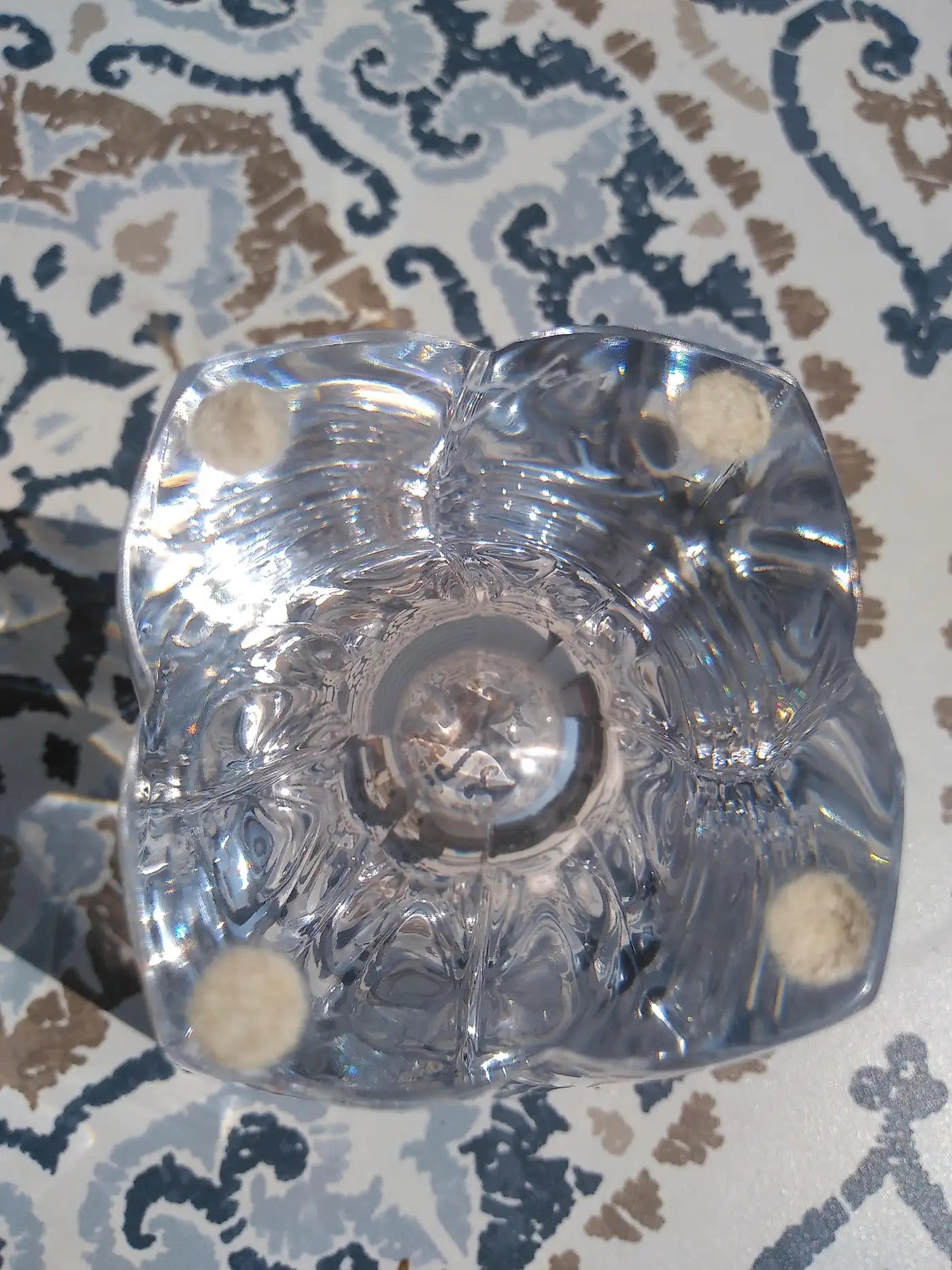 Heavy Crystal Lotus Vase