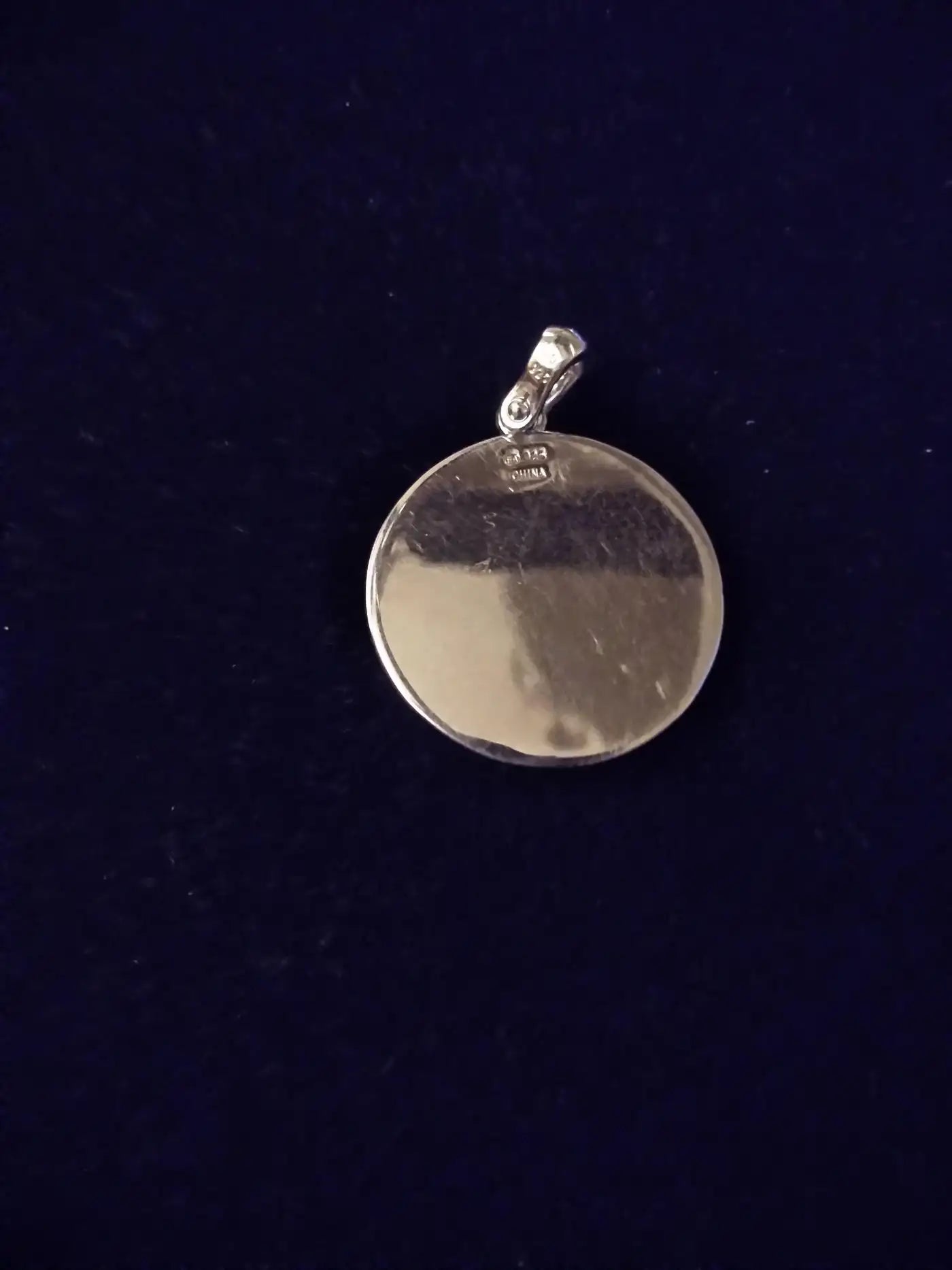 Sterling Silver Sun Dial Dual Disc Pendant