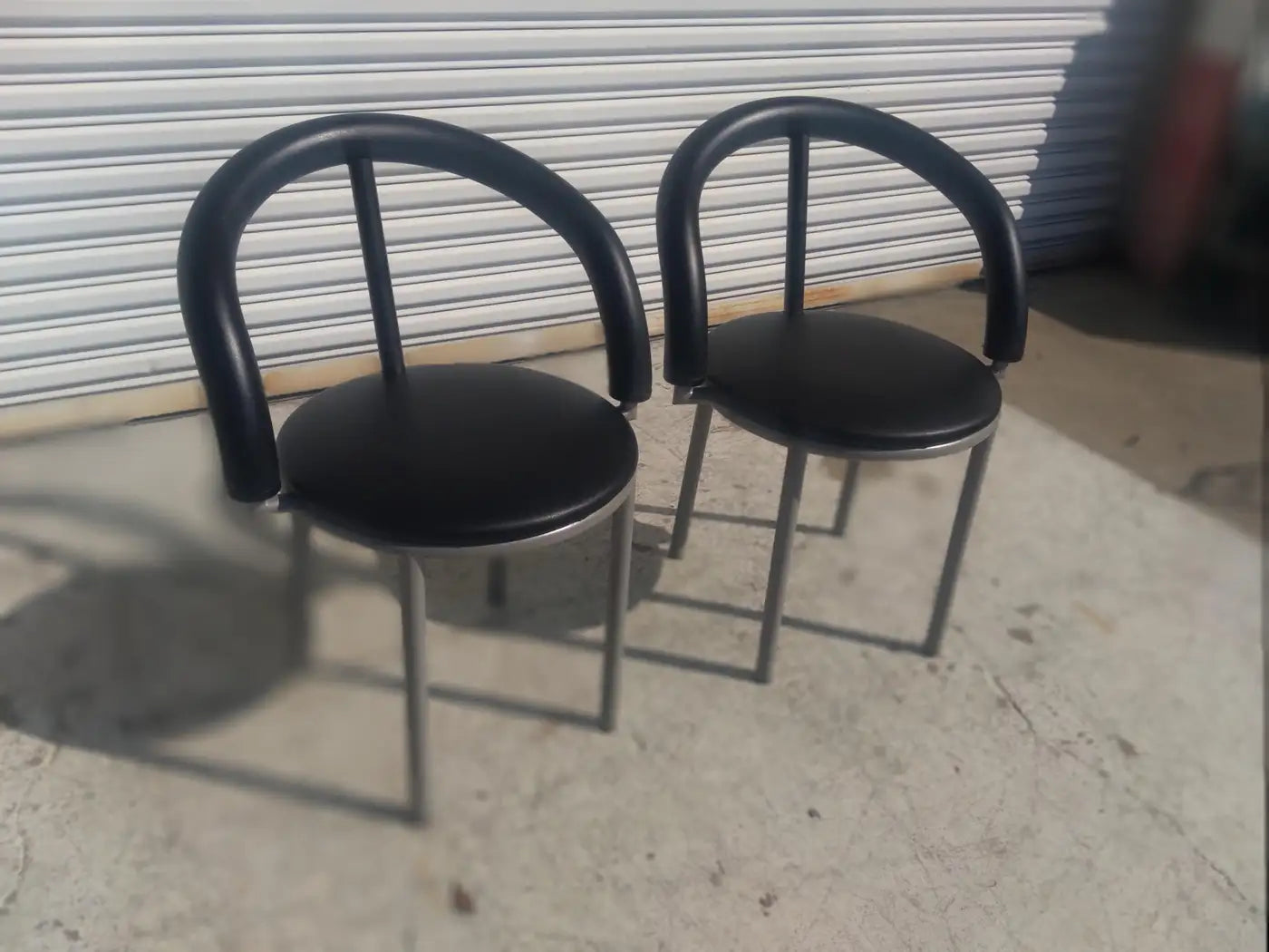 Pair of Bieffeplast Alpha Chairs by Anna Anselmi