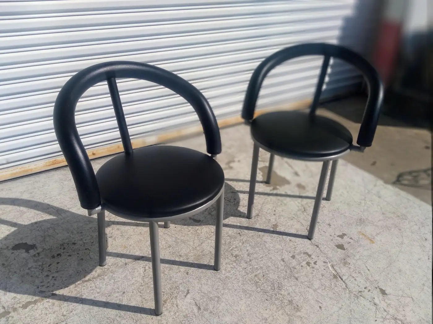 Pair of Bieffeplast Alpha Chairs by Anna Anselmi