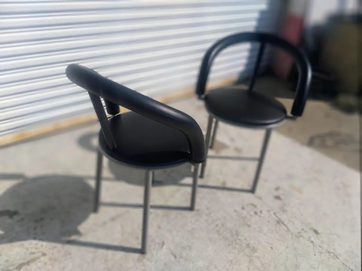 Pair of Bieffeplast Alpha Chairs by Anna Anselmi