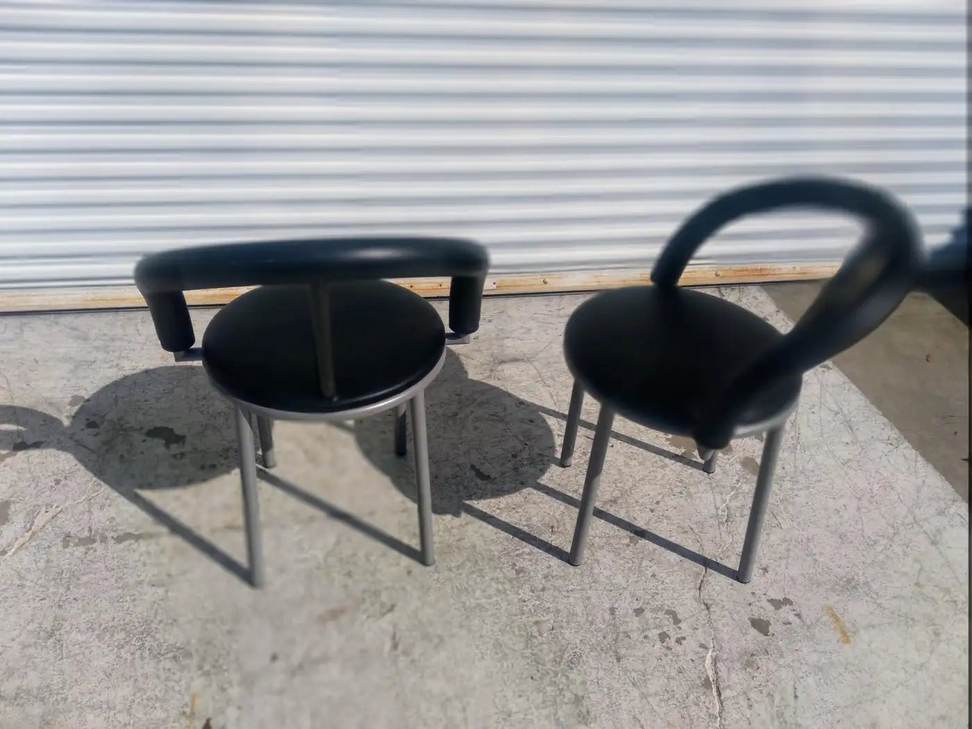 Pair of Bieffeplast Alpha Chairs by Anna Anselmi