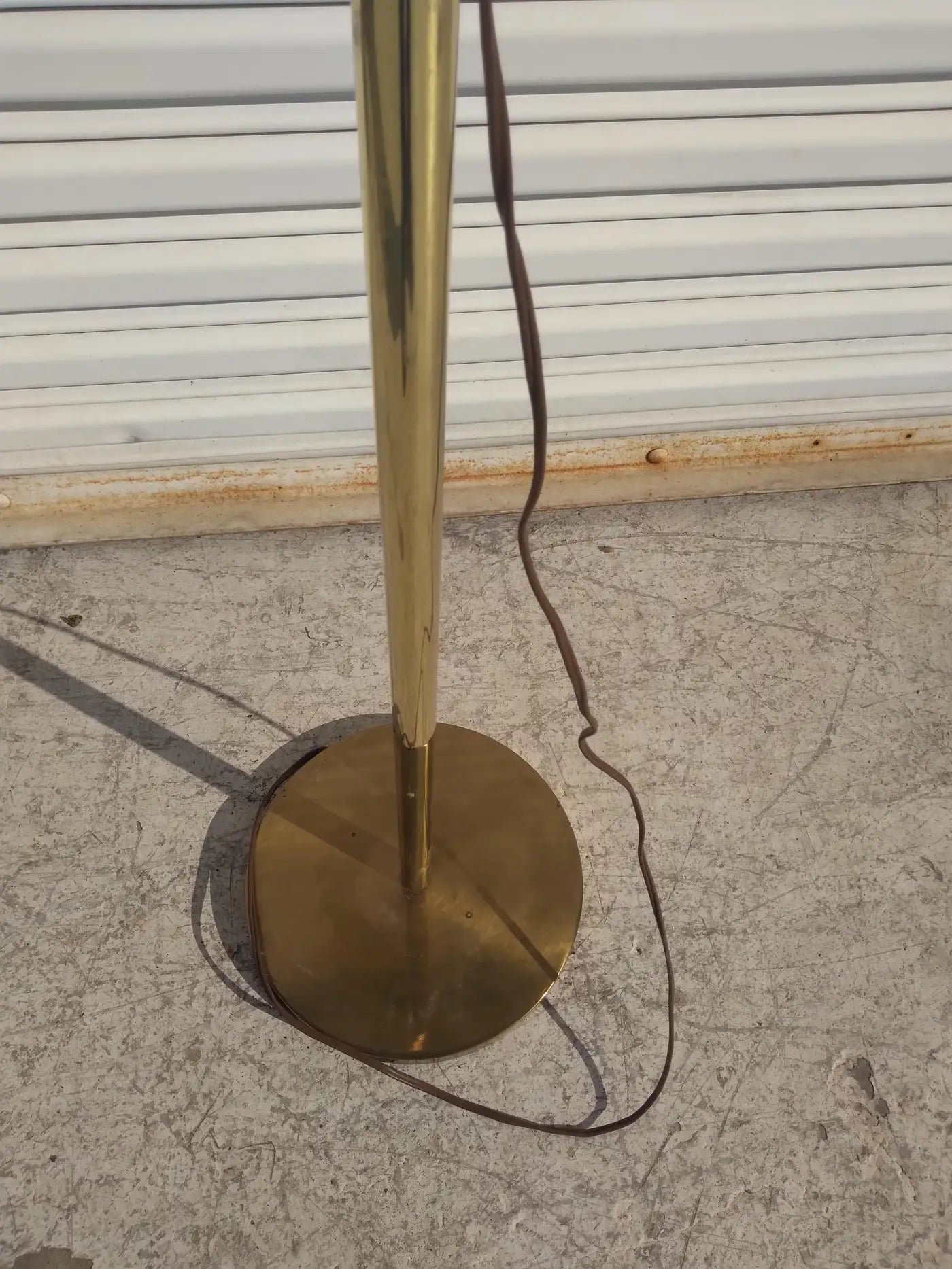 Stiffel Brass Swivel Arm Floor Lamp