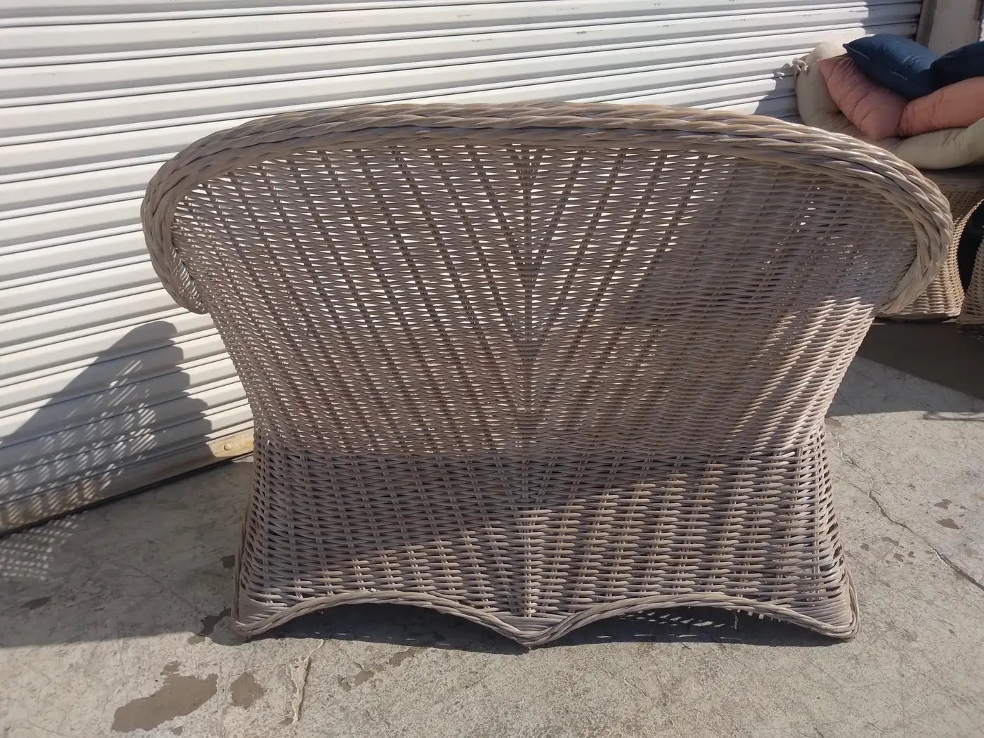 Boho Chic Bamboo and Rattan Settee