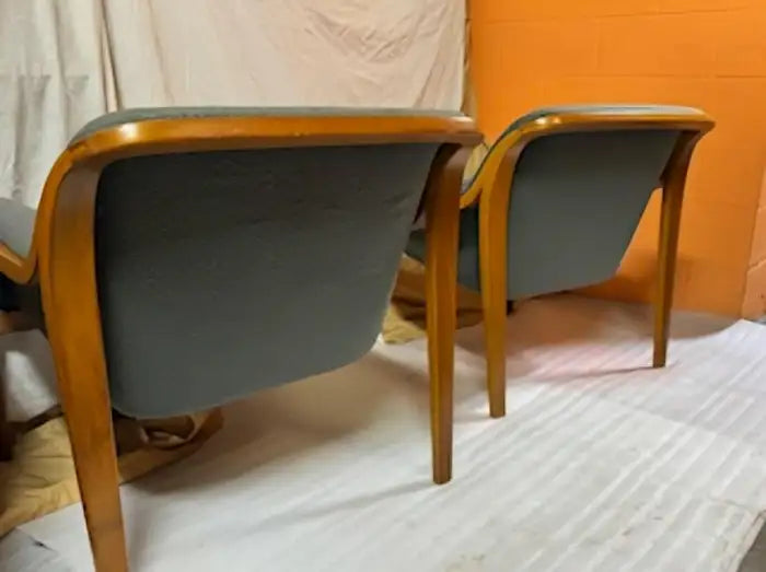 Pair Of Bill Stephens For Knoll Lounge Chairs