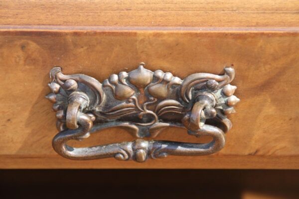 Antique Victorian Walnut Mirrored Vanity Dresser