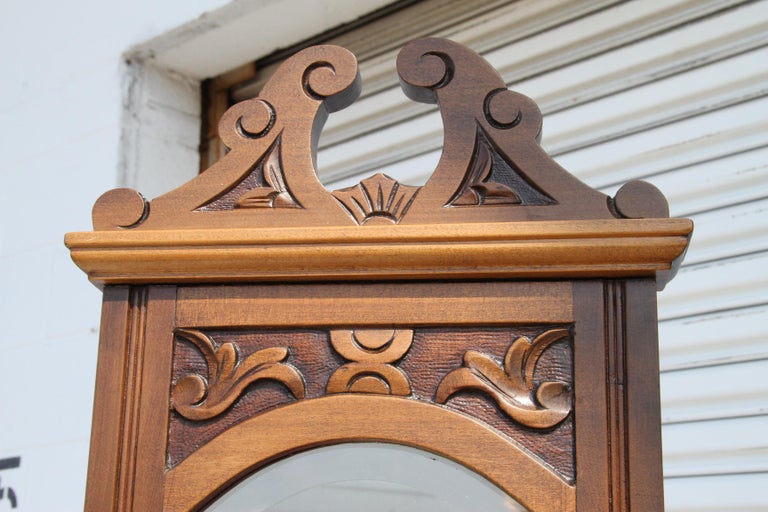 Antique Victorian Walnut Mirrored Vanity Dresser