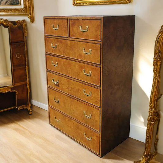 John Widdicomb Tall Campaign Style Dresser