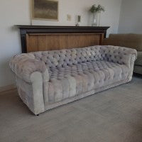 90″ Vintage Chesterfield Edward Wormley Style Sofa