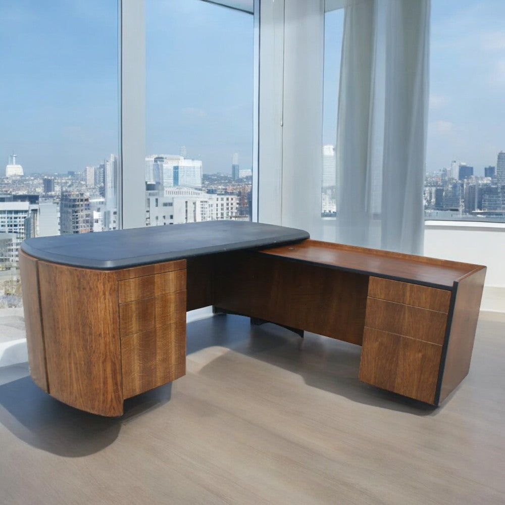 Mid Century L Shaped Desk for Dunbar by Lydia DePolo