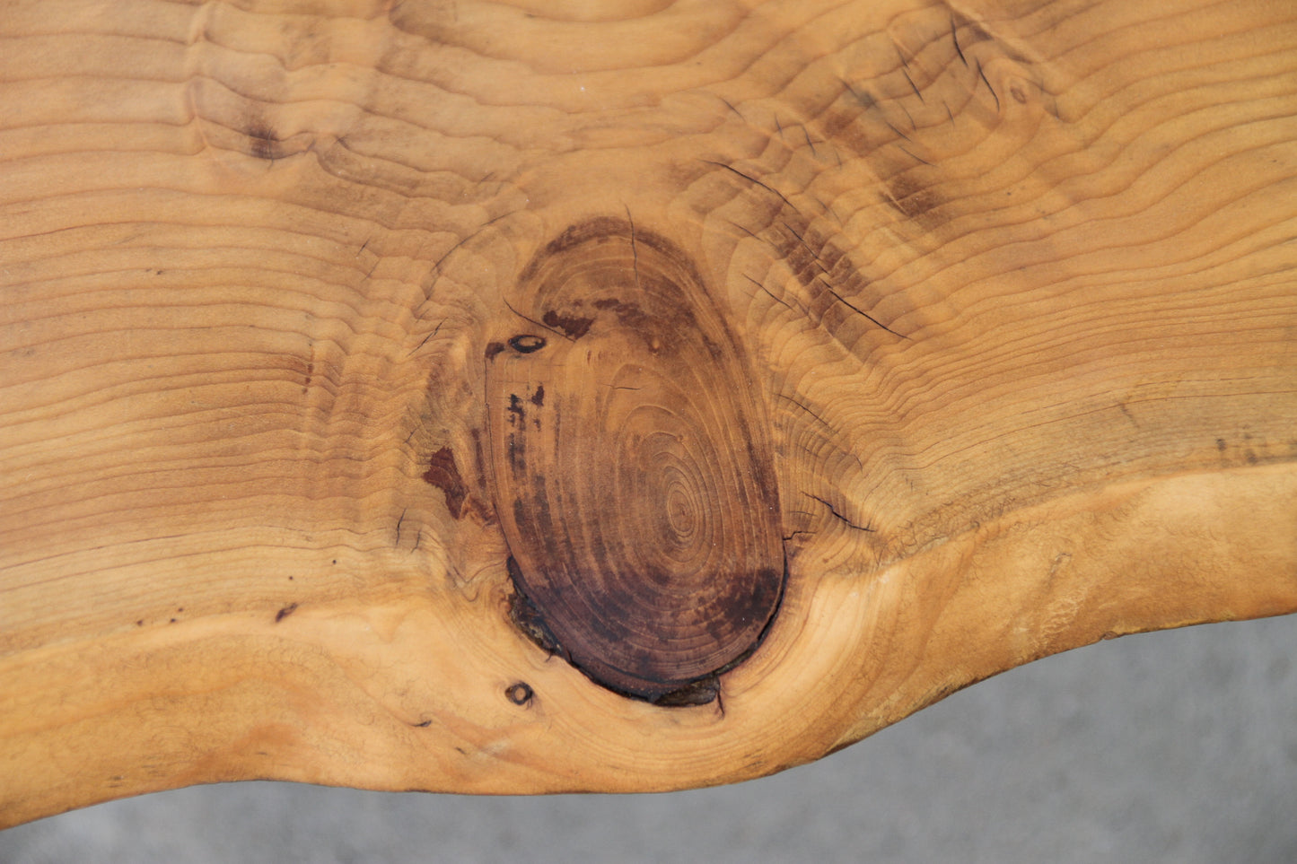 Mid Century Live Edge Coffee Table on Hair Pin Legs