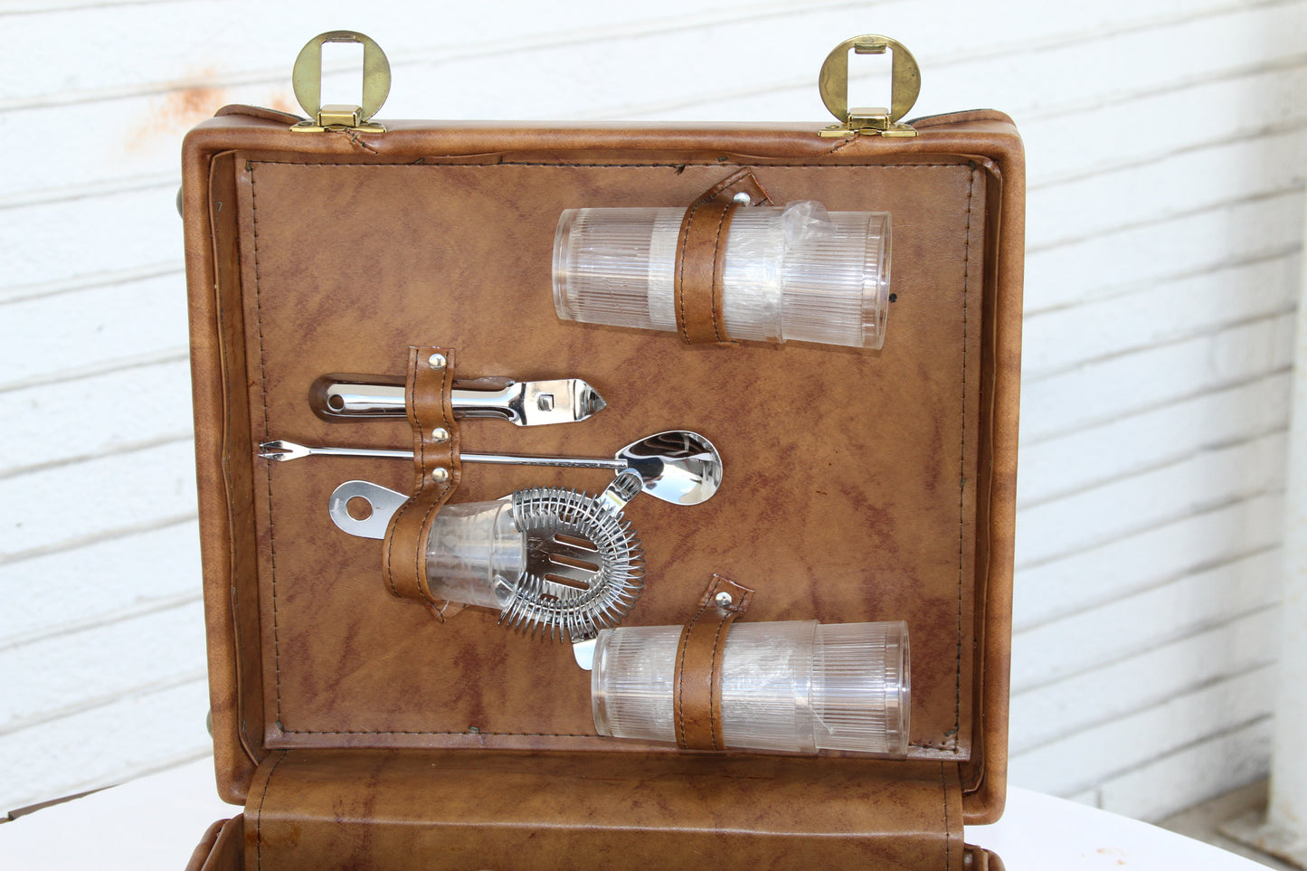 Vintage Travel Bar Case