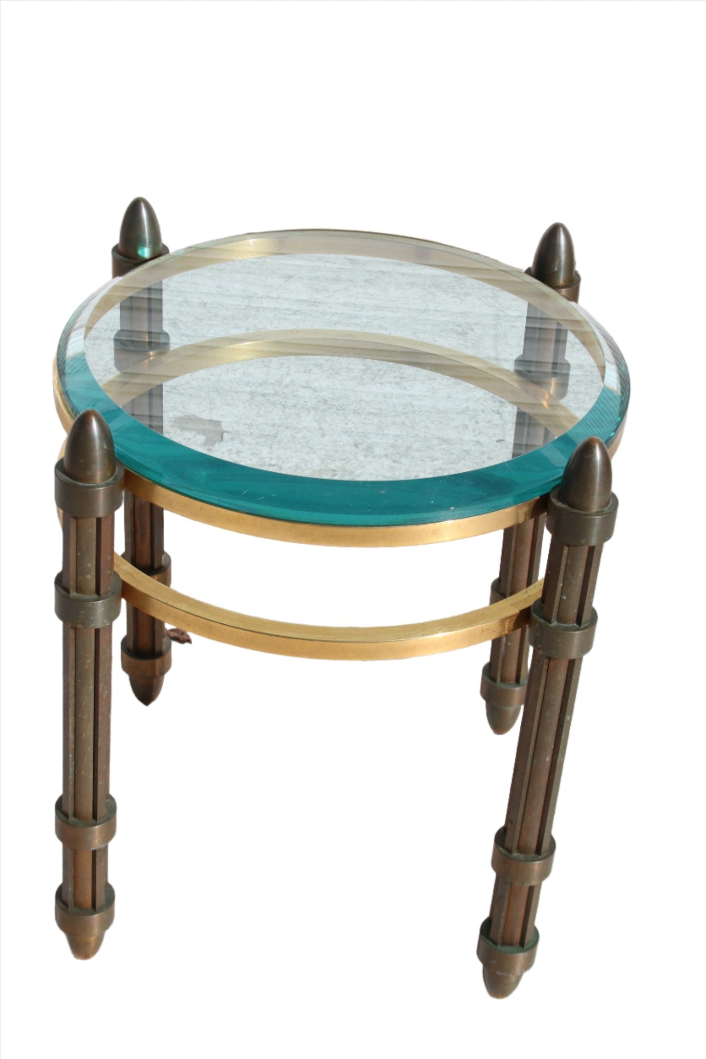 Italian bronze glass table