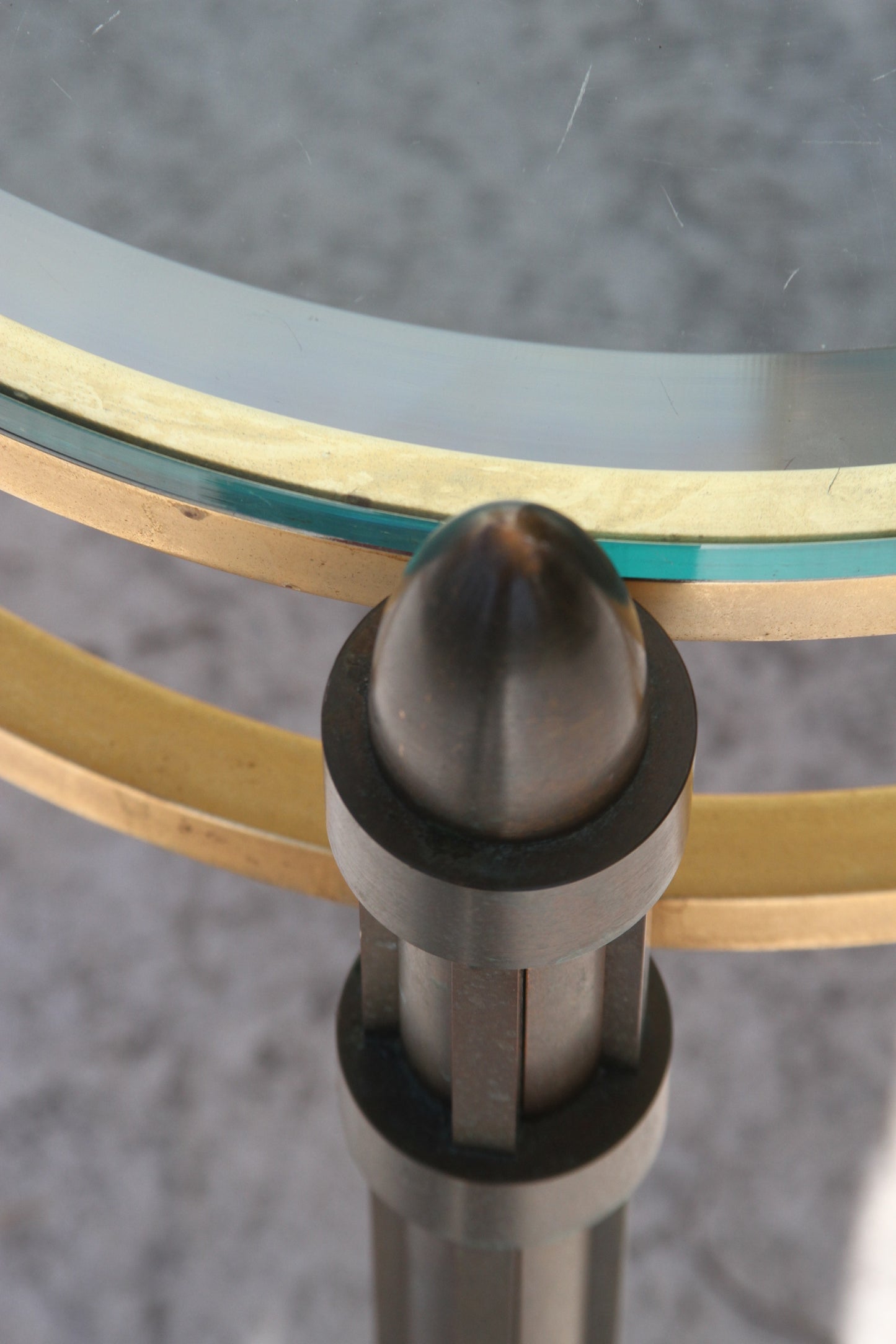 Italian bronze glass table