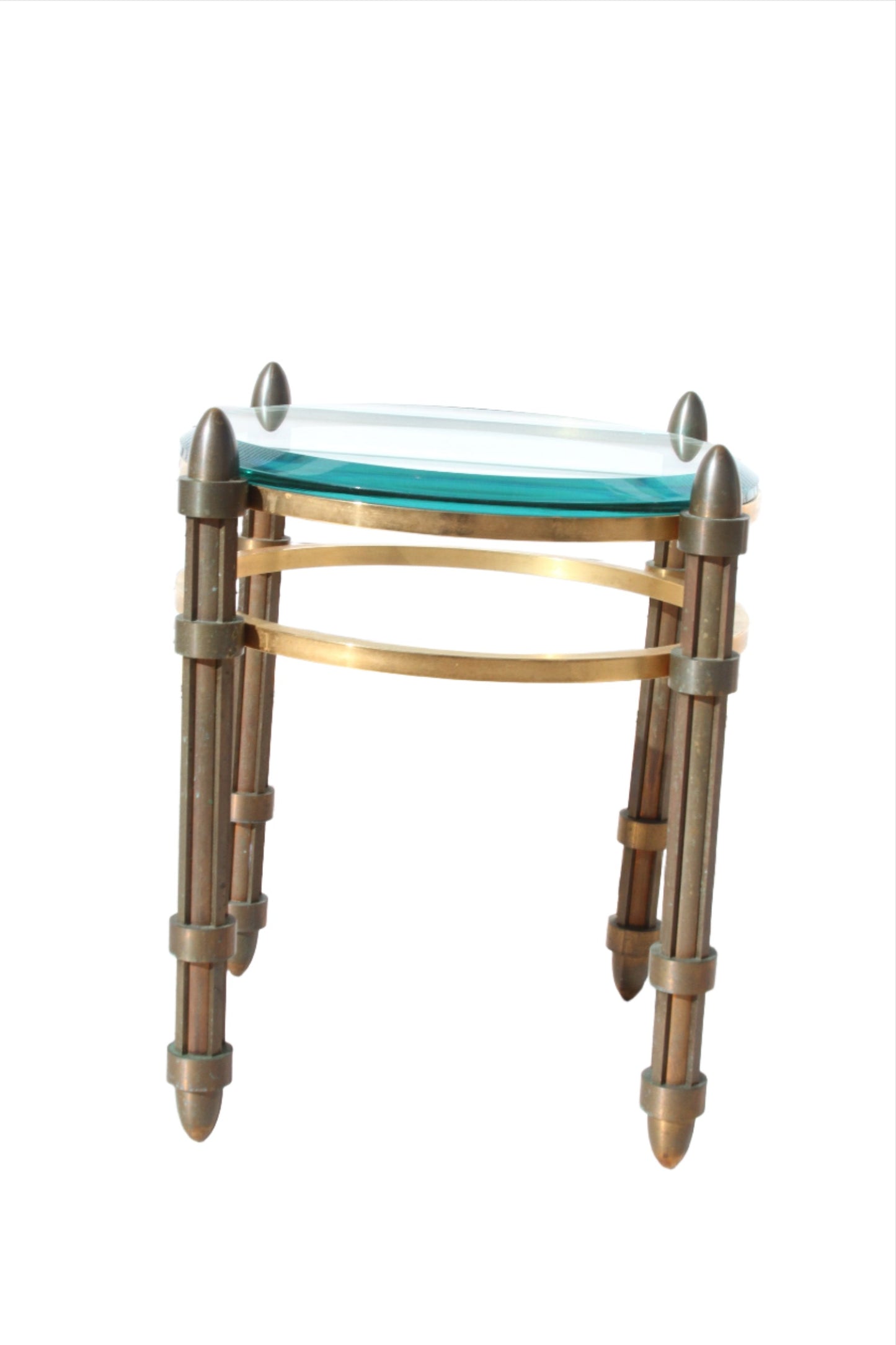 Italian bronze glass table