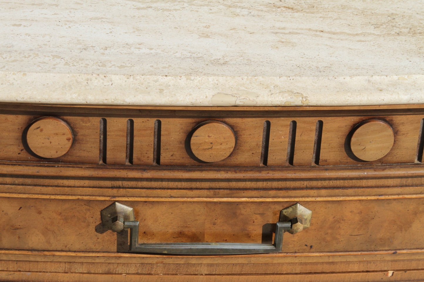 modern nightstands, showcasing exquisite Italian Travertine marble tops. A perfect addition to your luxurious bedroom.