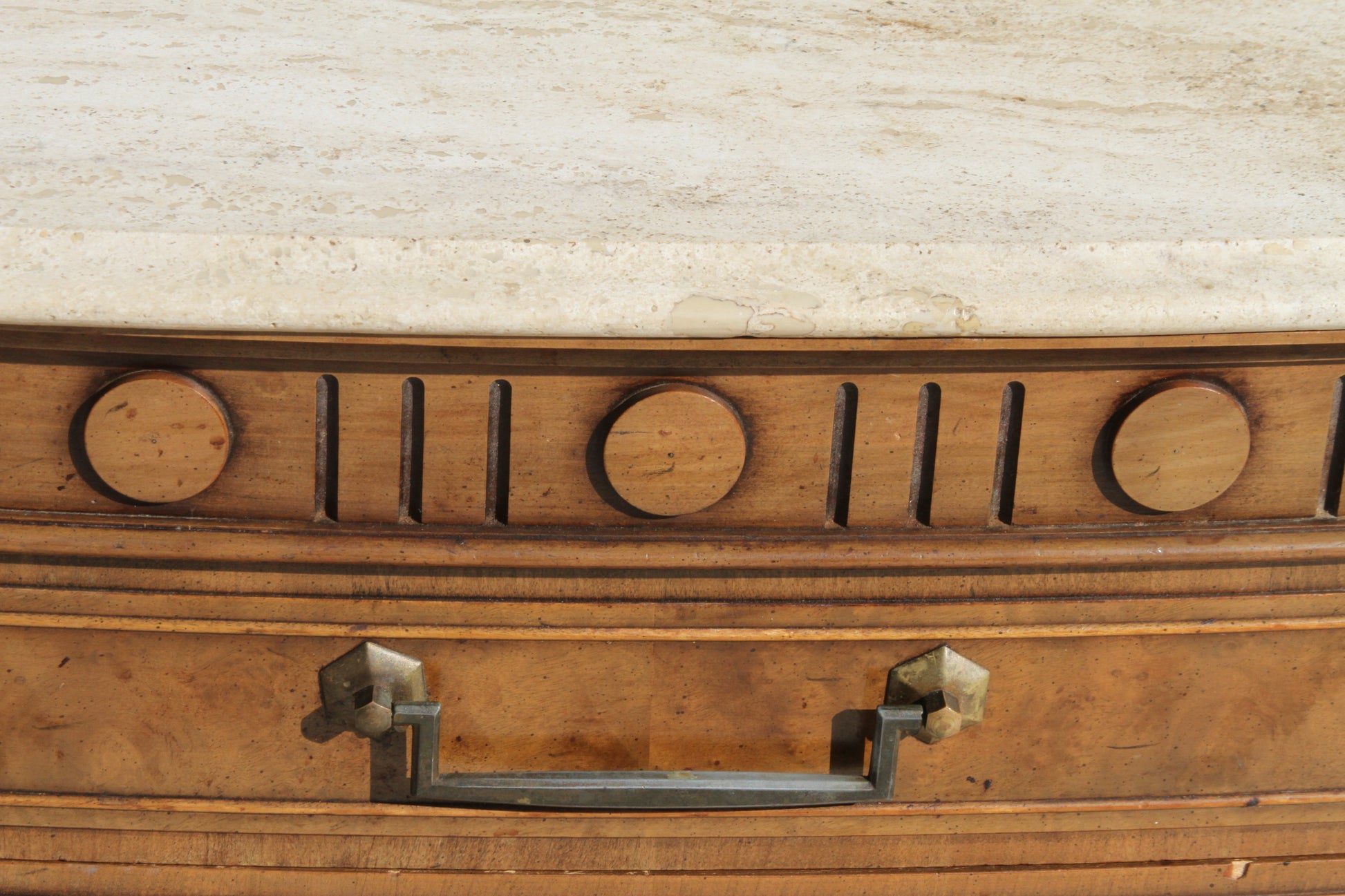 modern nightstands, showcasing exquisite Italian Travertine marble tops. A perfect addition to your luxurious bedroom.