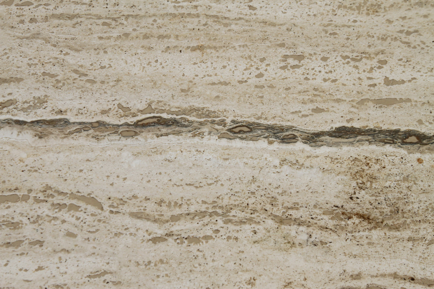 Italian Travertine Marble Top Nightstands