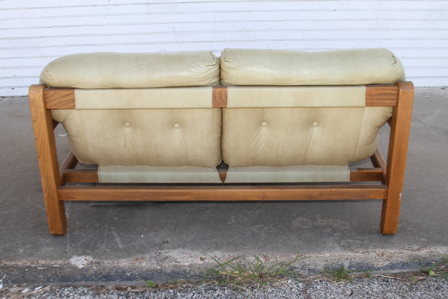  teak loveseat. Expertly crafted, this love seat sofa is a statement piece that will elevate your decor.