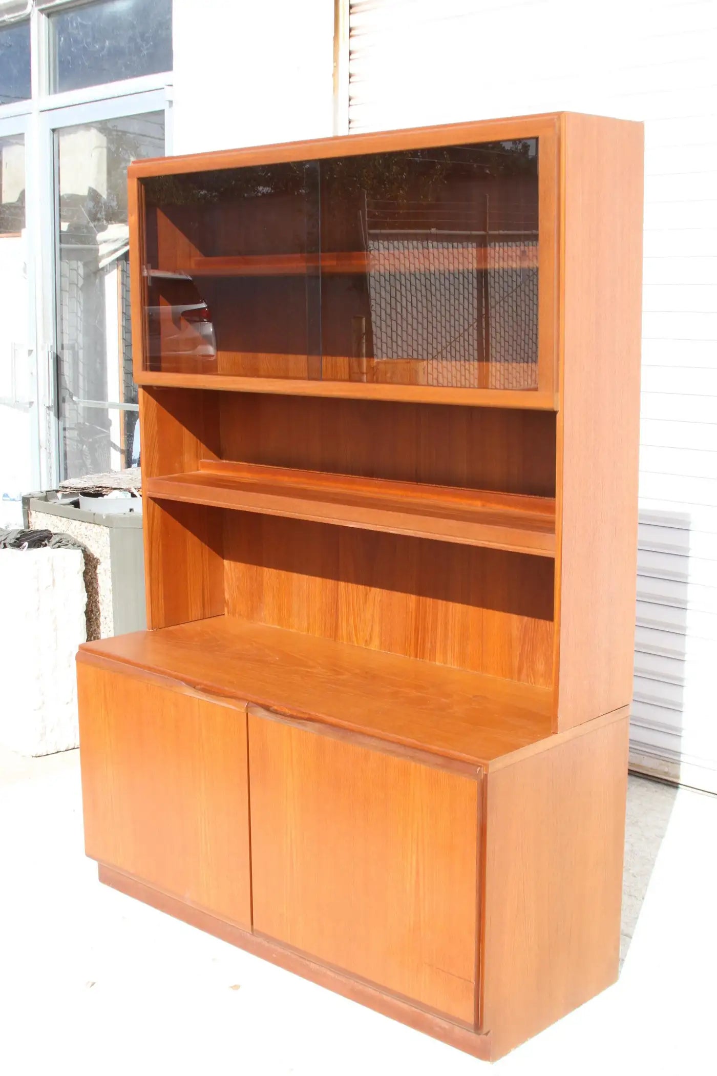 Danish Teak Bookcase with Cabinet