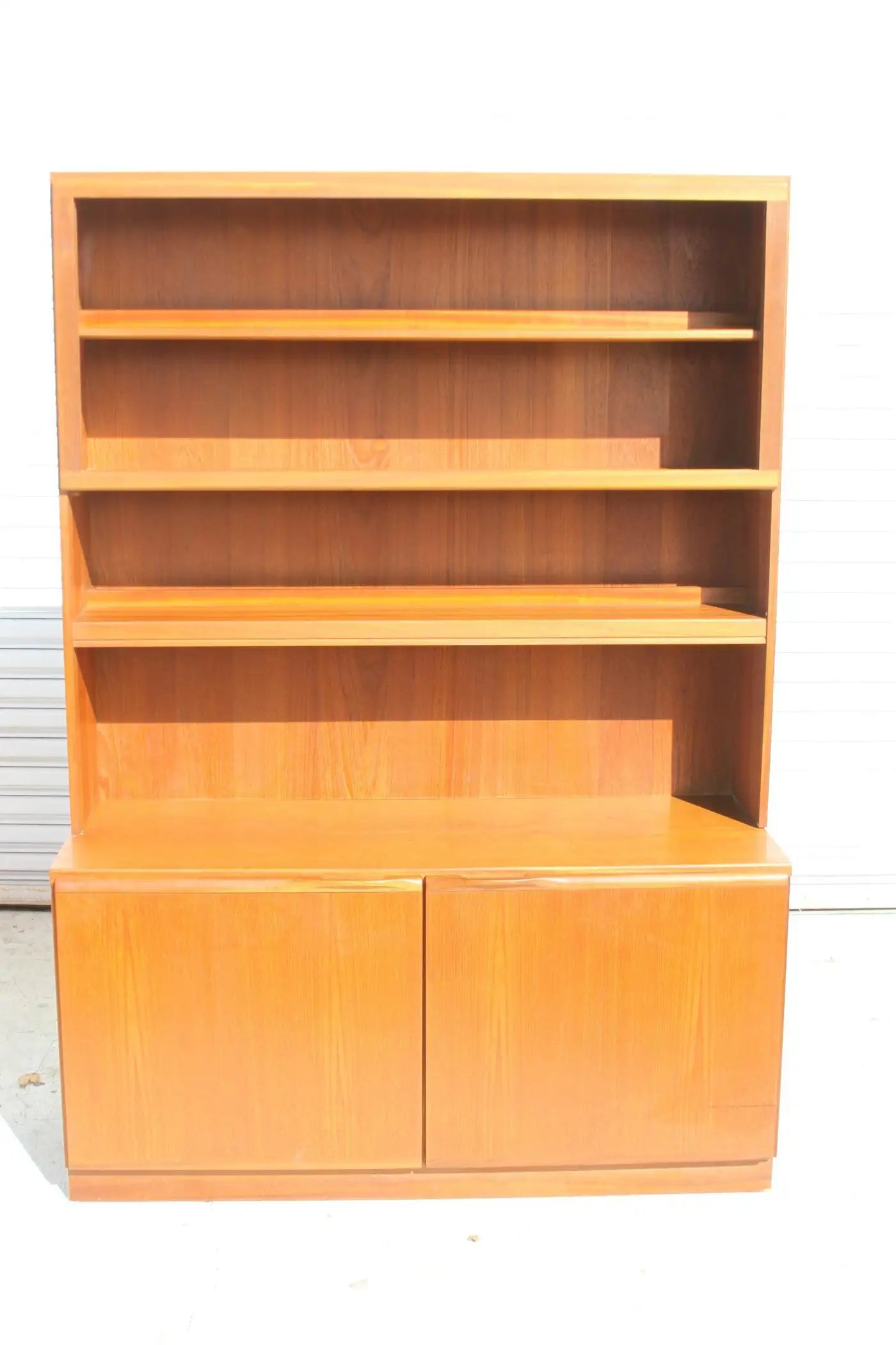 Danish Teak Bookcase with Cabinet