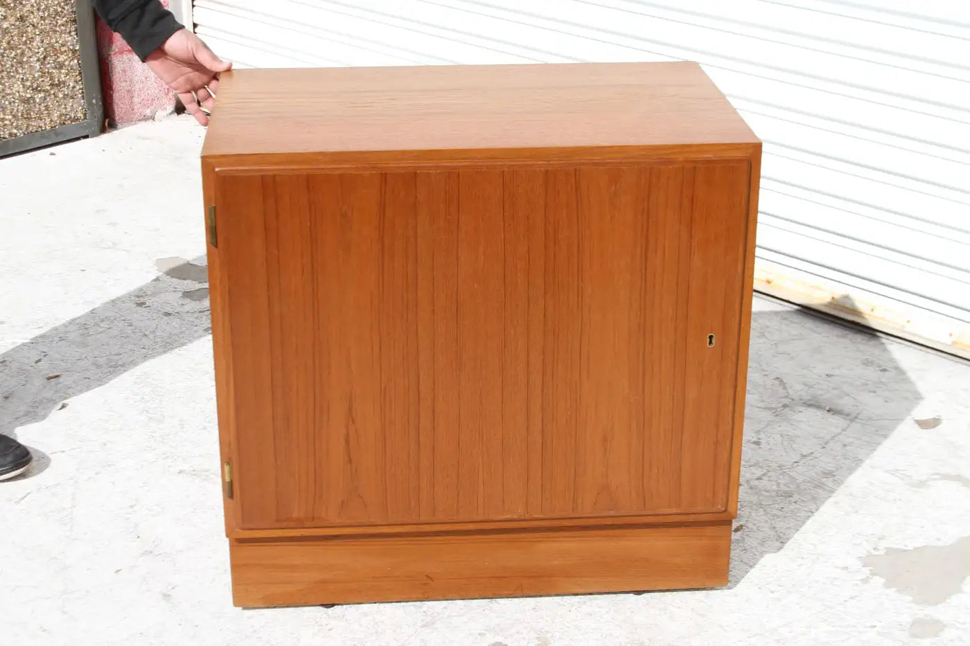 Poul Hundevard style Teak Cabinet with File Drawer