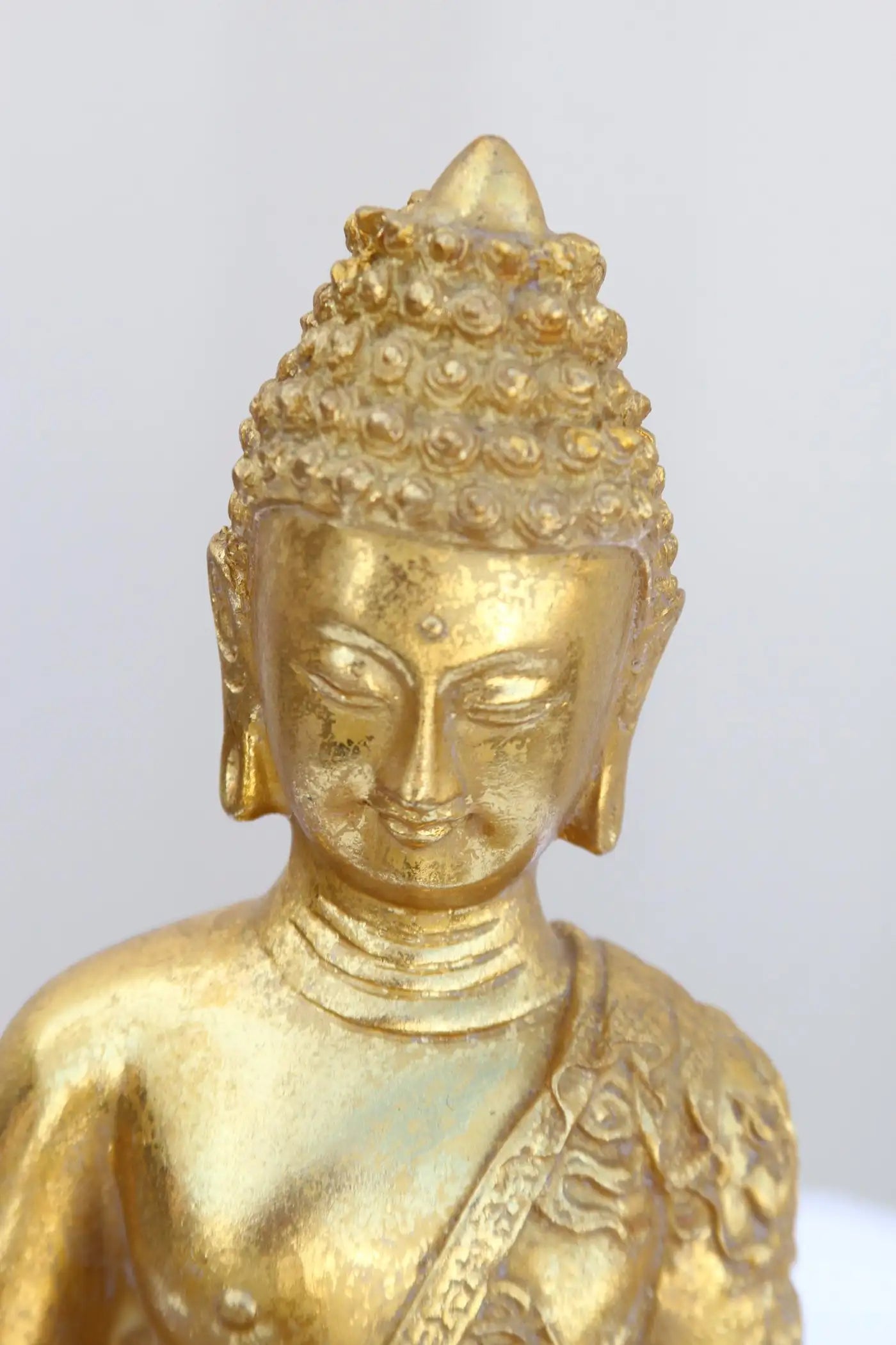 Gilted Bronze Meditating Buddha