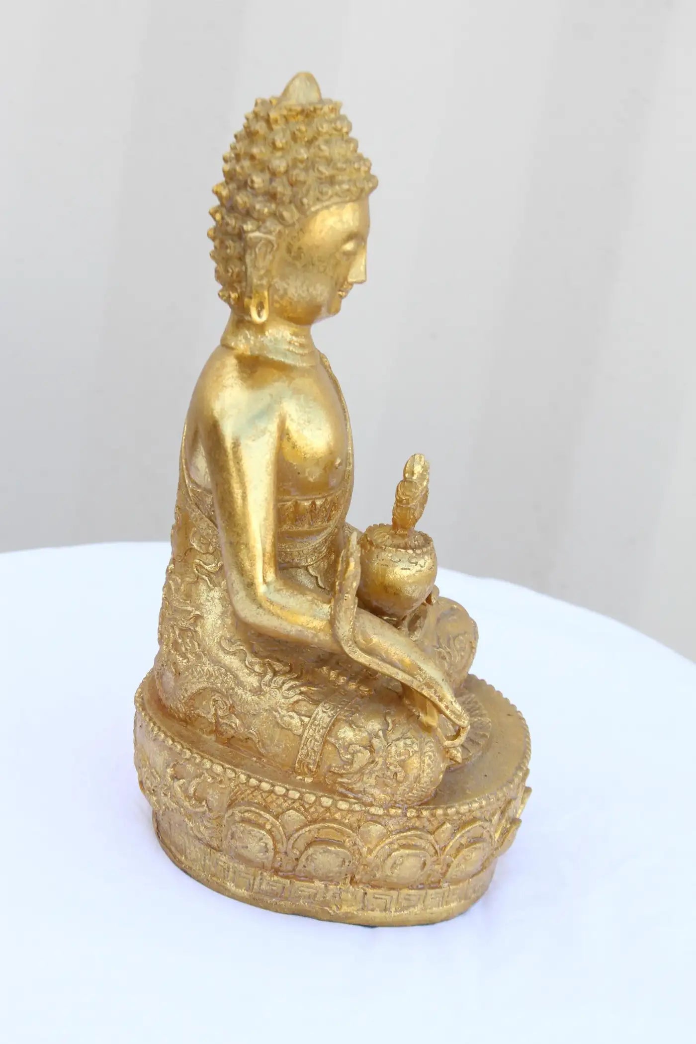 Gilted Bronze Meditating Buddha