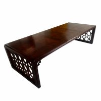 Chin Hua Waterfall Coffee Table with Fretwork Details