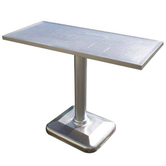 Vintage Industrial Age Stainless Steel Table Desk