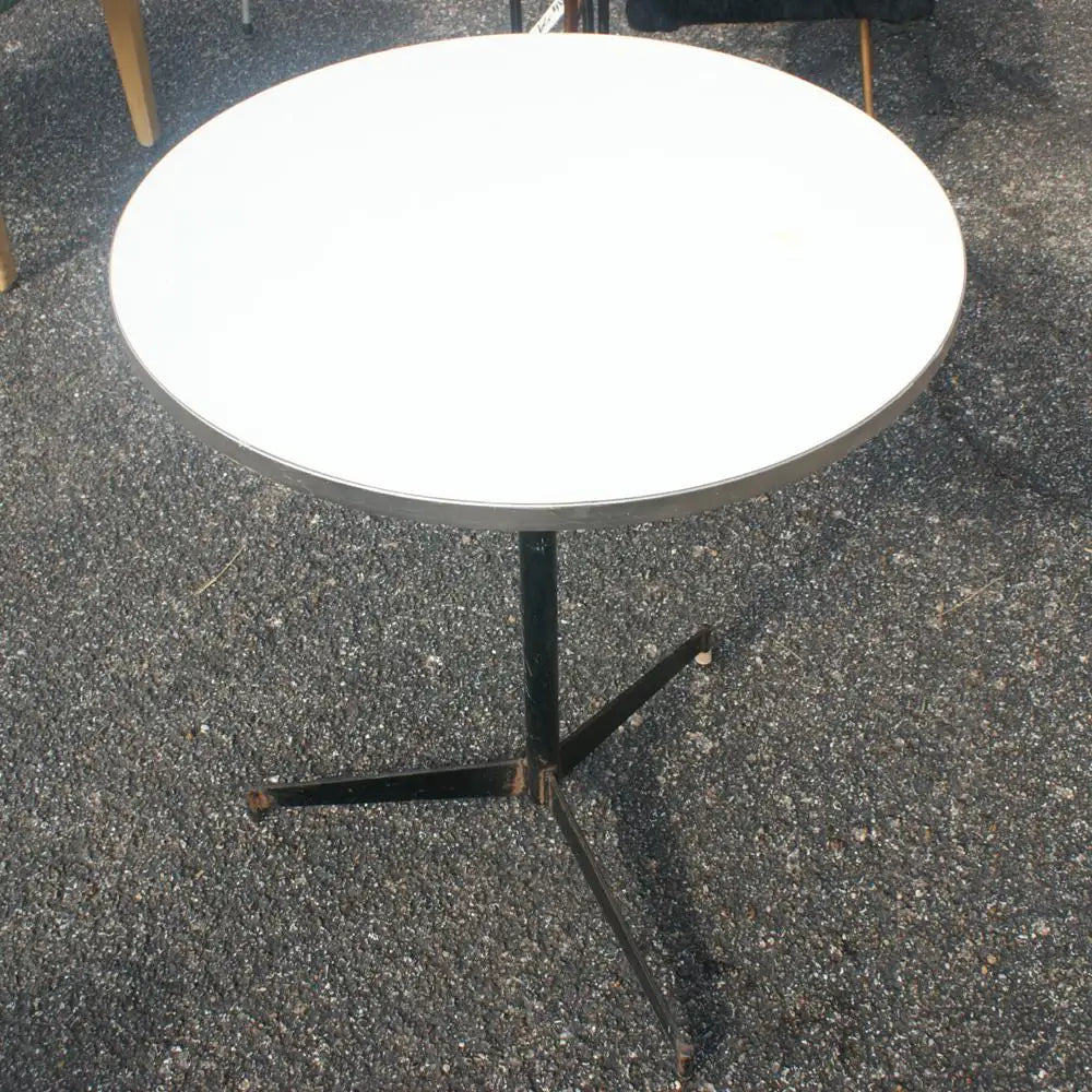 2ft Vintage Iron Cigarette Table by Paul McCobb