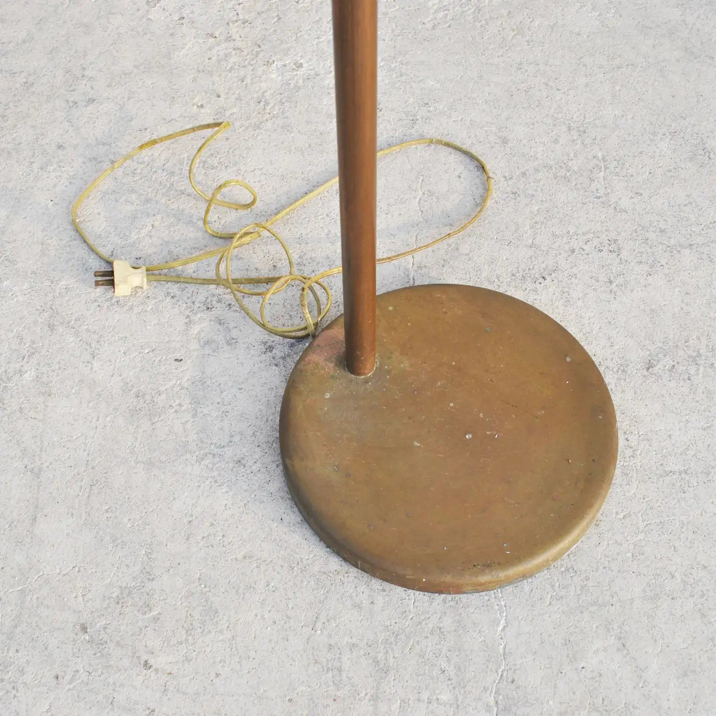 Vintage Walter Von Nessen Bronze Floor Lamp Swing Arm ( aag75 ) (MR9032)