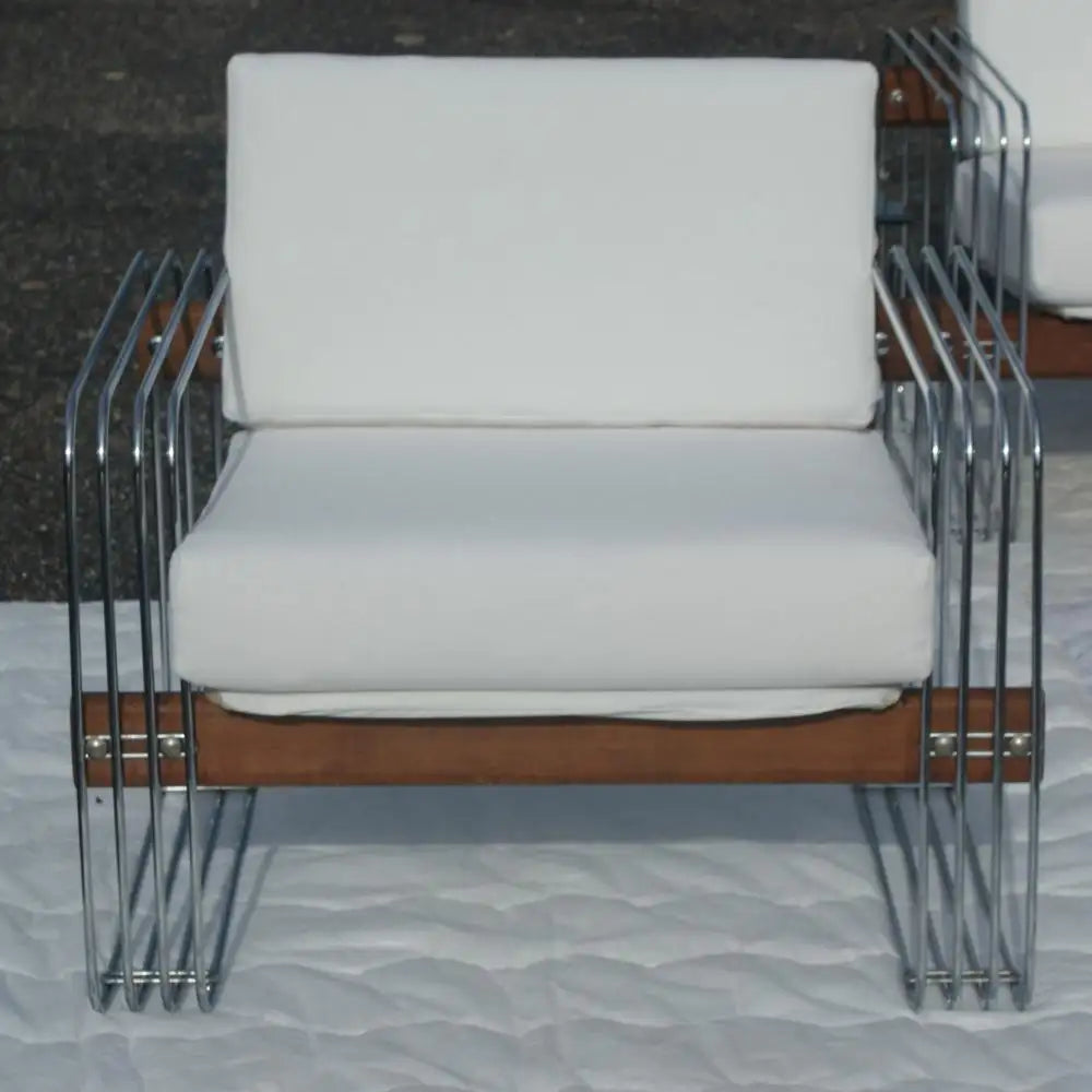 (2) Vintage Heinz Meier for Landes Manufacturing Lounge Arm Chairs Restored