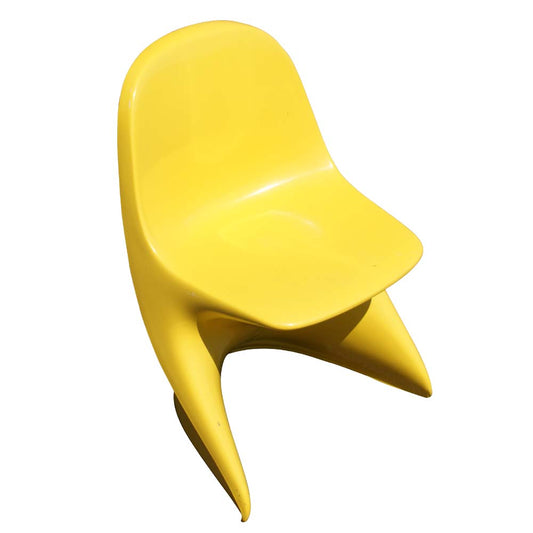 Casalino Alexander Begge Stacking Chair Yellow Color Size 1