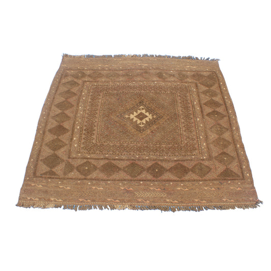 44″ x 44″ Hand Knotted Sumak Afgan Rug