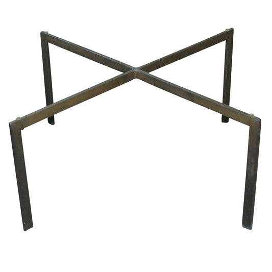 26″ Vintage X-Shaped Barcelona Brass Coffee Table Base