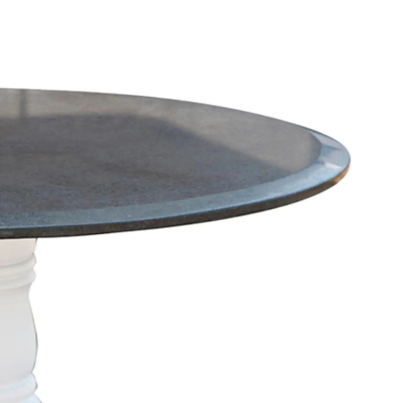 54″ Table Black Granite Wooden Base