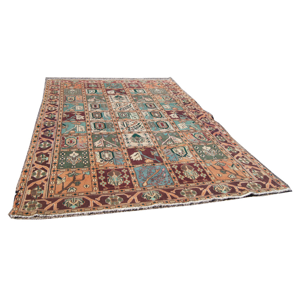 79″ x 120″ Hand Knotted Turkish Bakhtiari Area Rug (AAQ03)