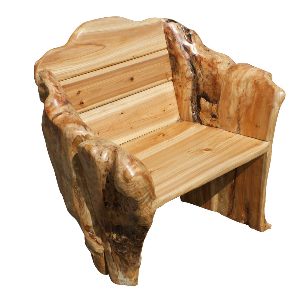 Vintage Unusual Root wood Lounge Arm Chair