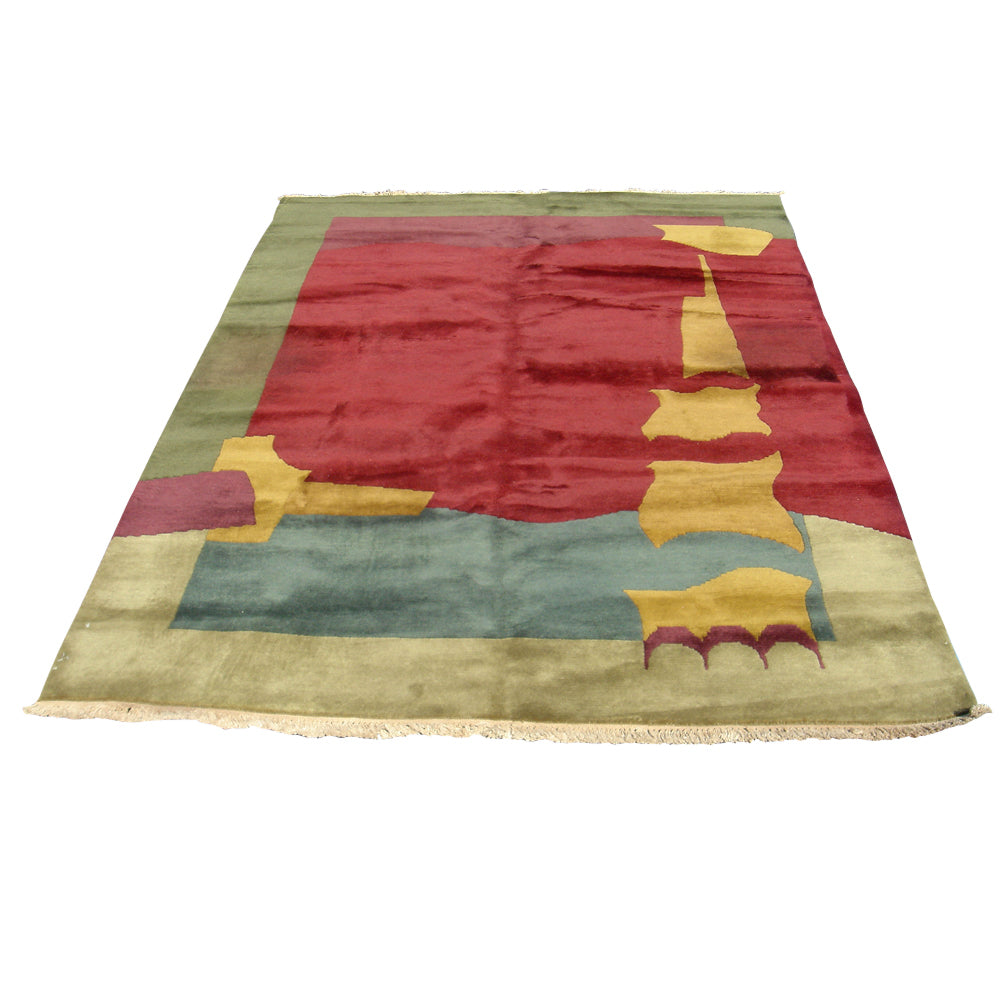 6ft x 9ft Hand Knotted Urban Life Antiqua Rug 70% OFF