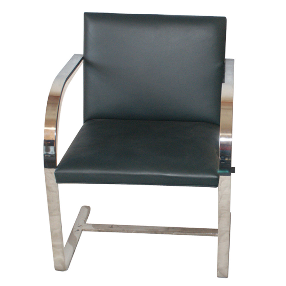 Black Knoll Mies Van der Rohe Brno Chair, perfect for dining rooms, office settings, and reception areas.