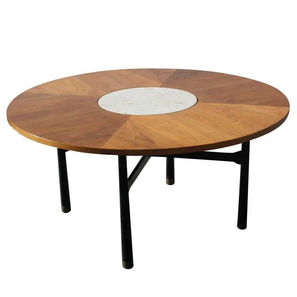 Vintage Harvey Probber Round Marble Coffee Table