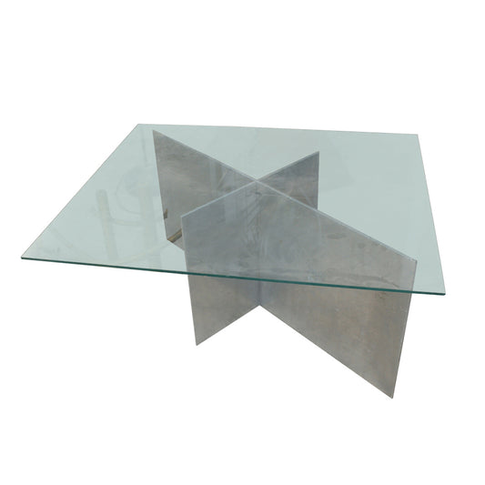 Paul Mayen Habitat X-Shape Stainless Steel Coffee Table