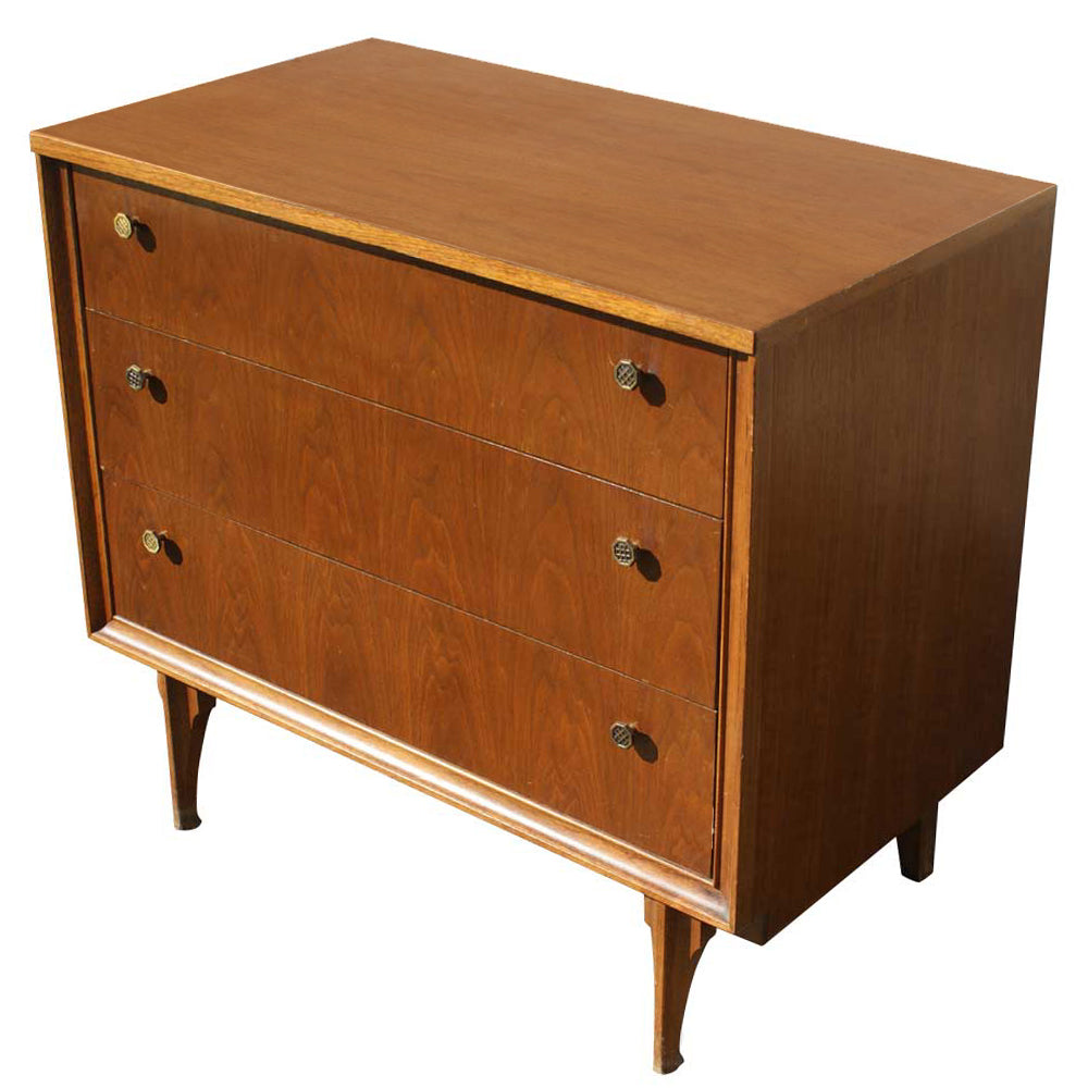 34″ Vintage Wood Three Drawer Dresser Cabinet (MR10240)